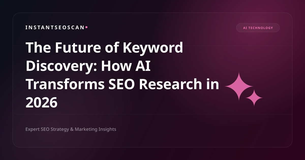 Il futuro della scoperta delle parole chiave: come l’intelligenza artificiale trasforma la ricerca SEO nel 2026