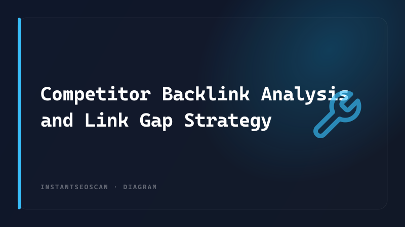 Competitor Backlink Analysis and Link Gap Strategy