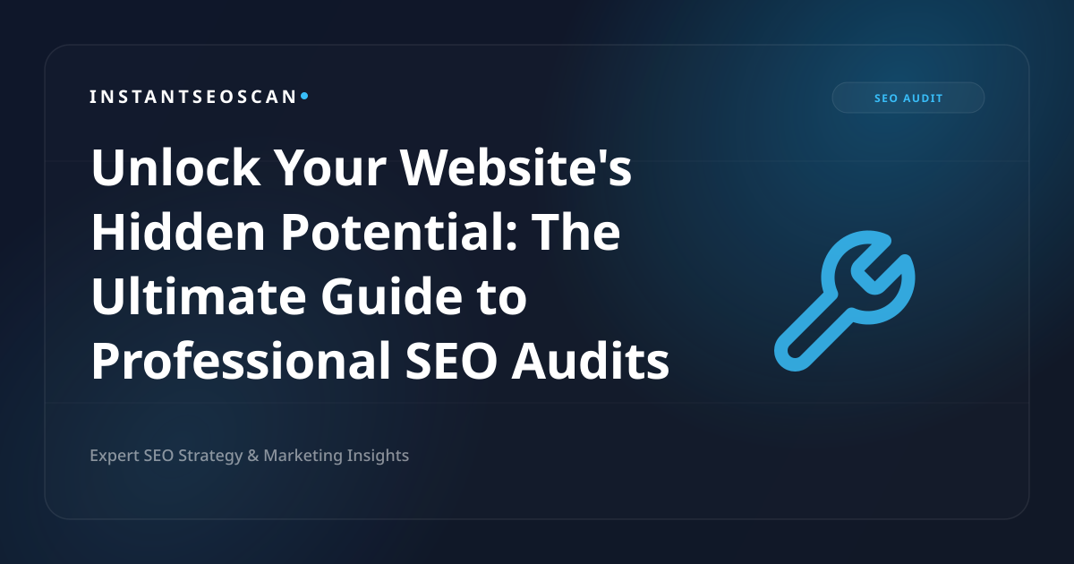 Erschließen Sie das verborgene Potenzial Ihrer Website: Der ultimative Leitfaden für professionelle SEO-Audits