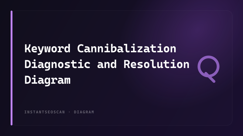 Keyword Cannibalization Diagnostic and Resolution Diagram